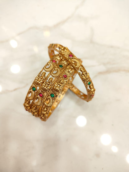 Elegant Lakshmi Bangles (4pcs)