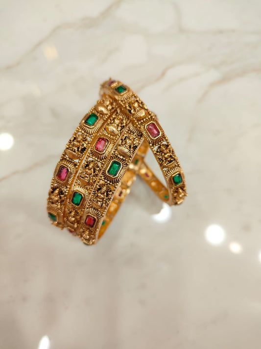 Gorgeous Lakshmi Bangles (4pcs)