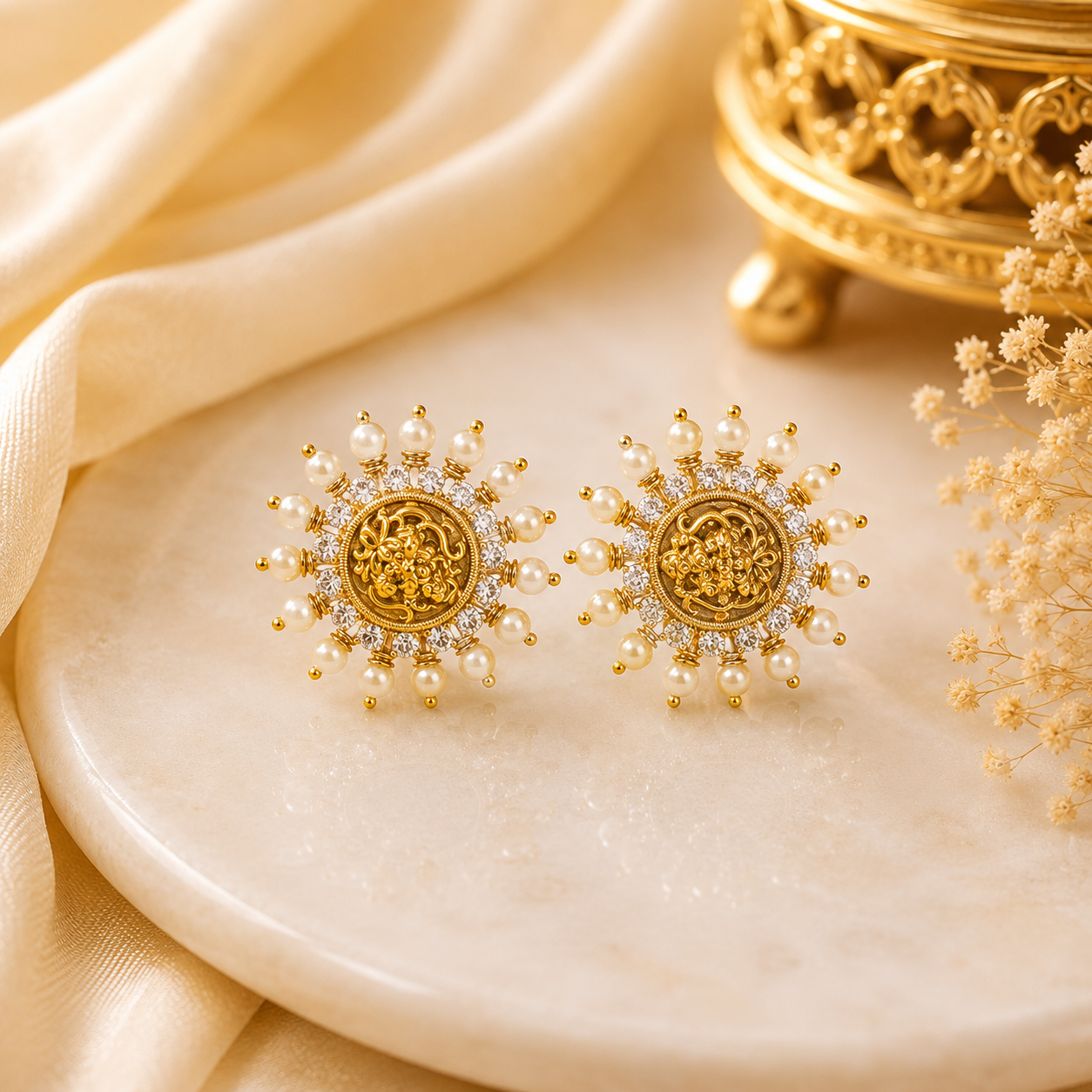 Lakshmi Pearls Stud