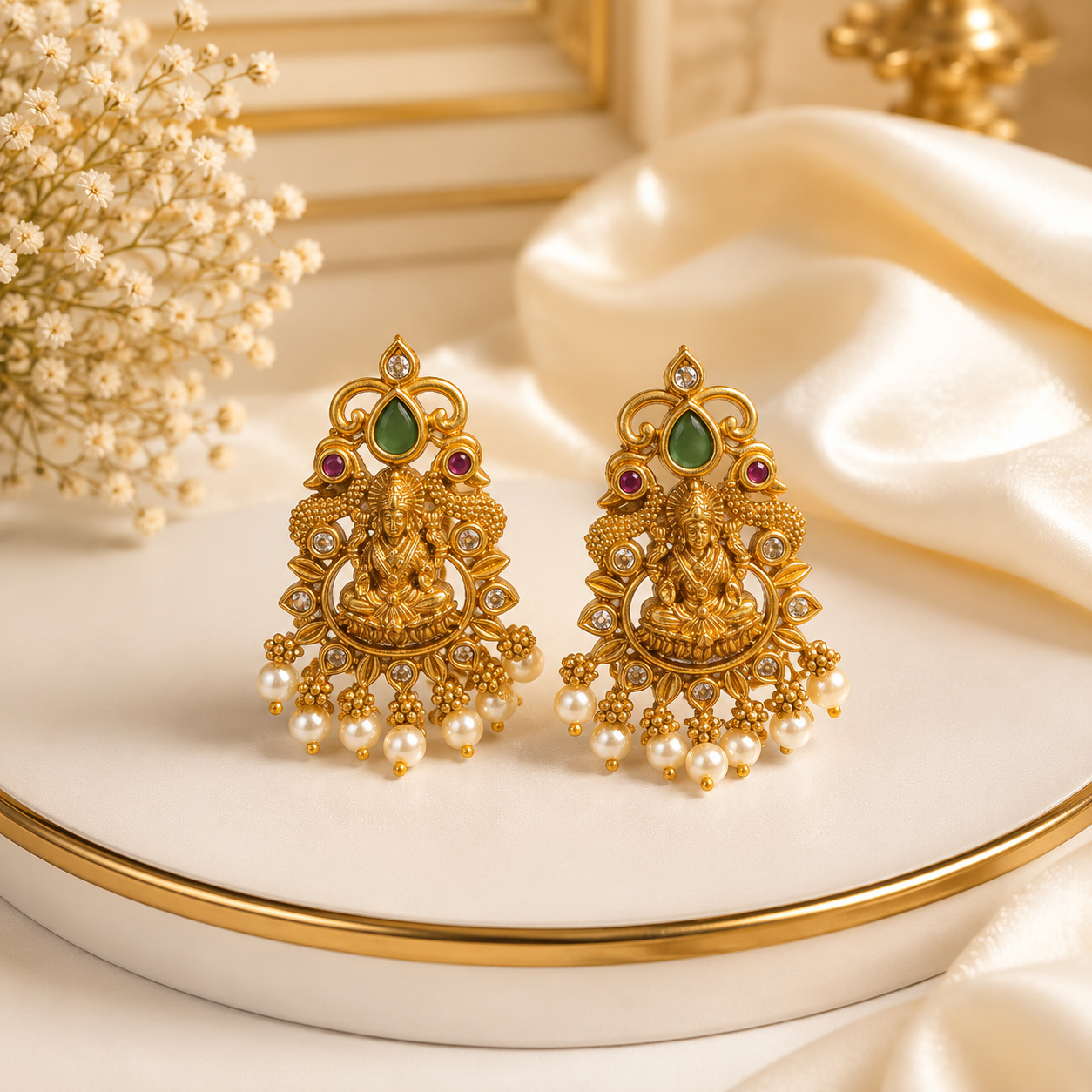 Lakshmi Pearls Stud