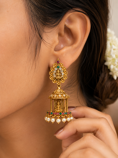 Temple Lakshmi Jumka