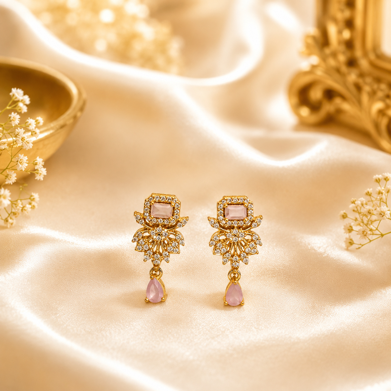 Pastel Pink Earrings