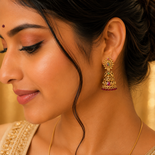 Red Pearls Jumka