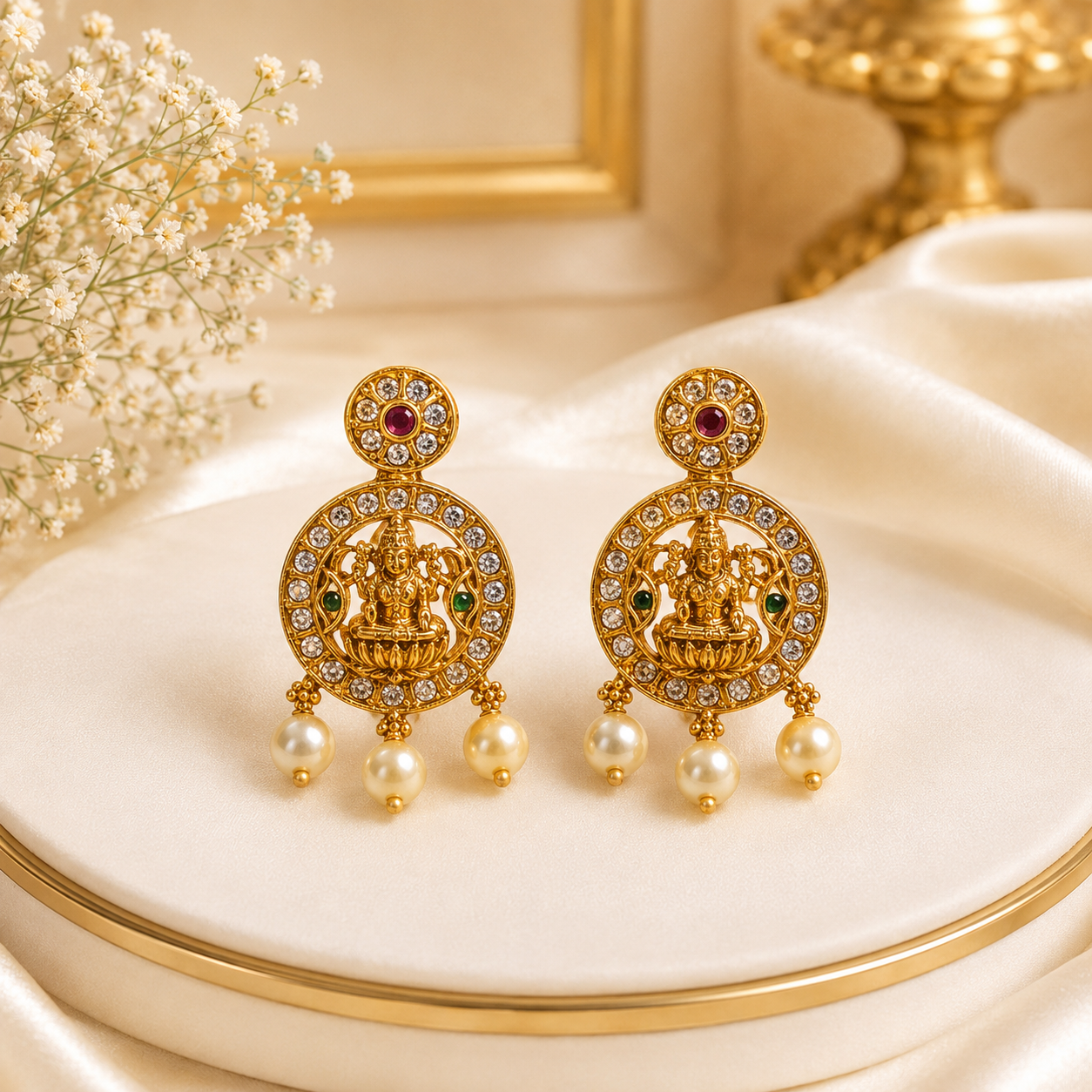 Round Lakshmi Earings