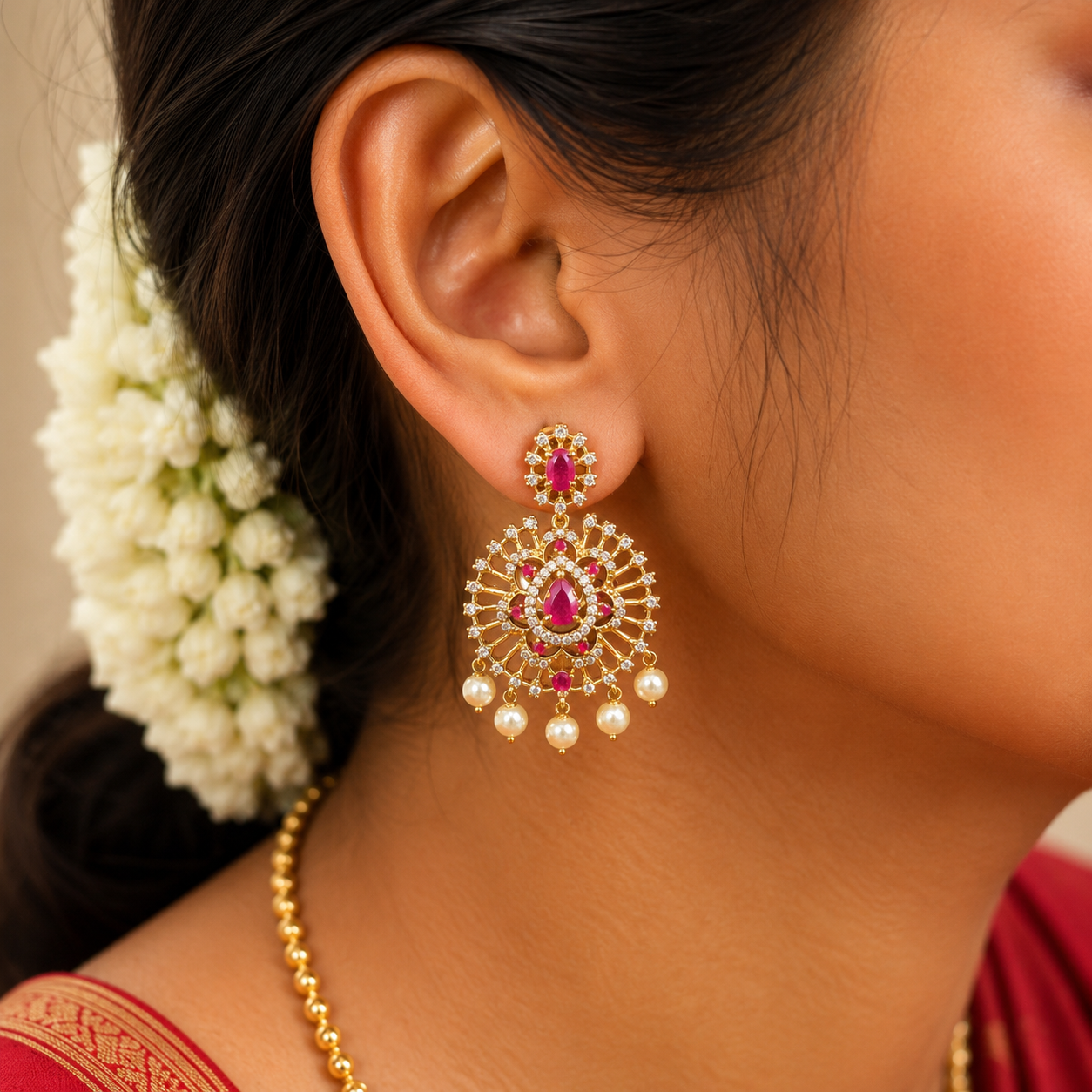 Twinkle Ruby Stone Stud