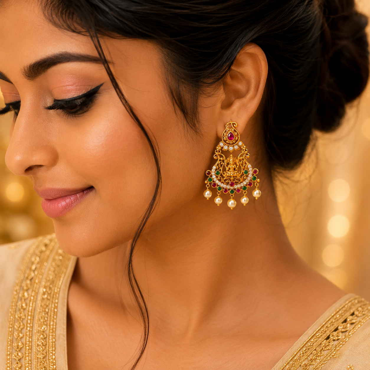 Lakshmi Mango Stone Stud