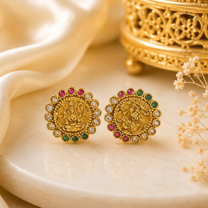 Lakshmi Multi Stone Stud